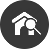 house magnifying glass icon
